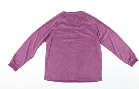 love to lounge Womens Purple Pullover Sweatshirt Size 14
