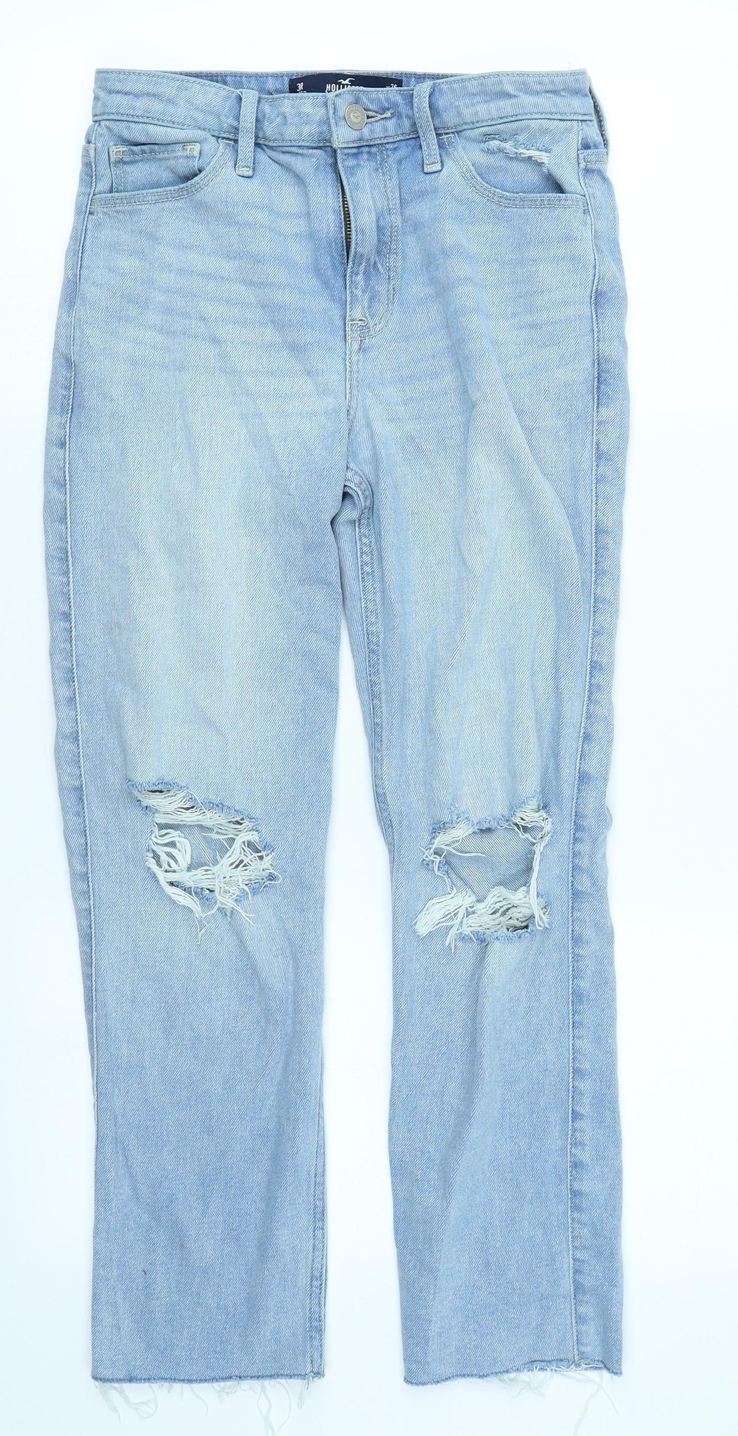 Hollister Womens Blue Denim Straight Jeans Size 26 in L26 in