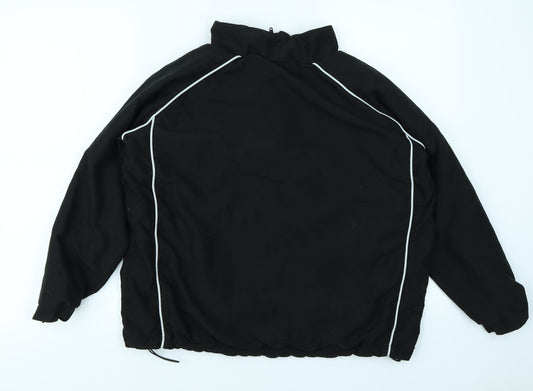 Finden Hales Boys Black Windbreaker Jacket Size 11-12 Years