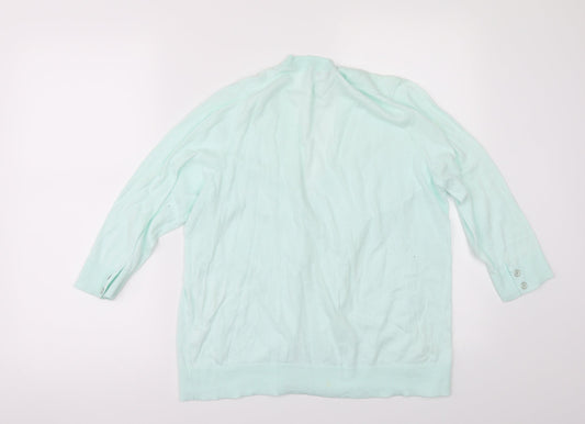 Gap Womens Green Cardigan Jumper Size L