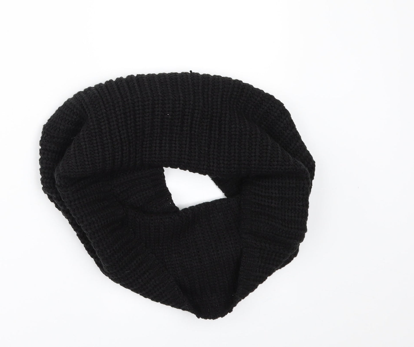 Preworn Unisex Black Scarf - cowl