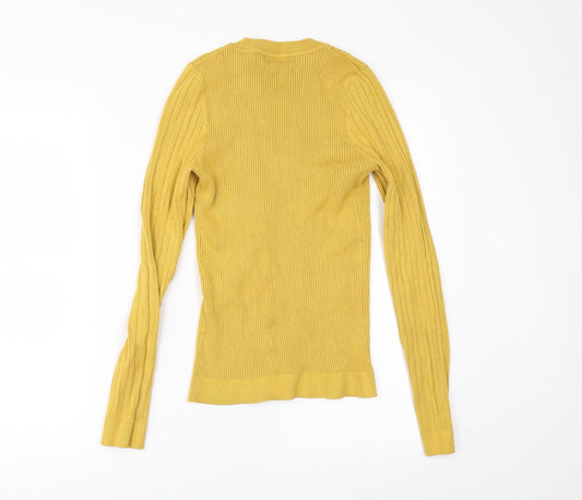 New Look Womens Yellow Pullover Jumper Size 12