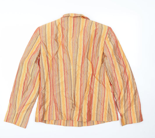 Fisser Womens Multicoloured Jacket Blazer Size 12