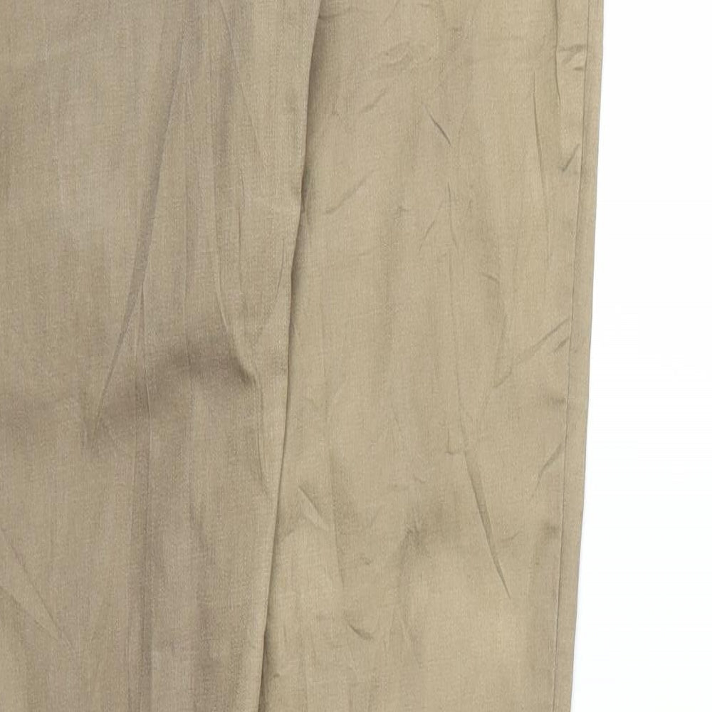 Brand and care label for ORSAY women’s beige skinny jeans, size UK 12, 31-inch leg
