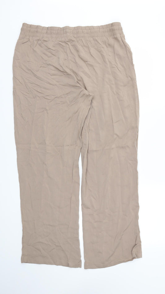 LC Waikiki Womens Beige Trousers Size 16 L30 in - Stretch waistband