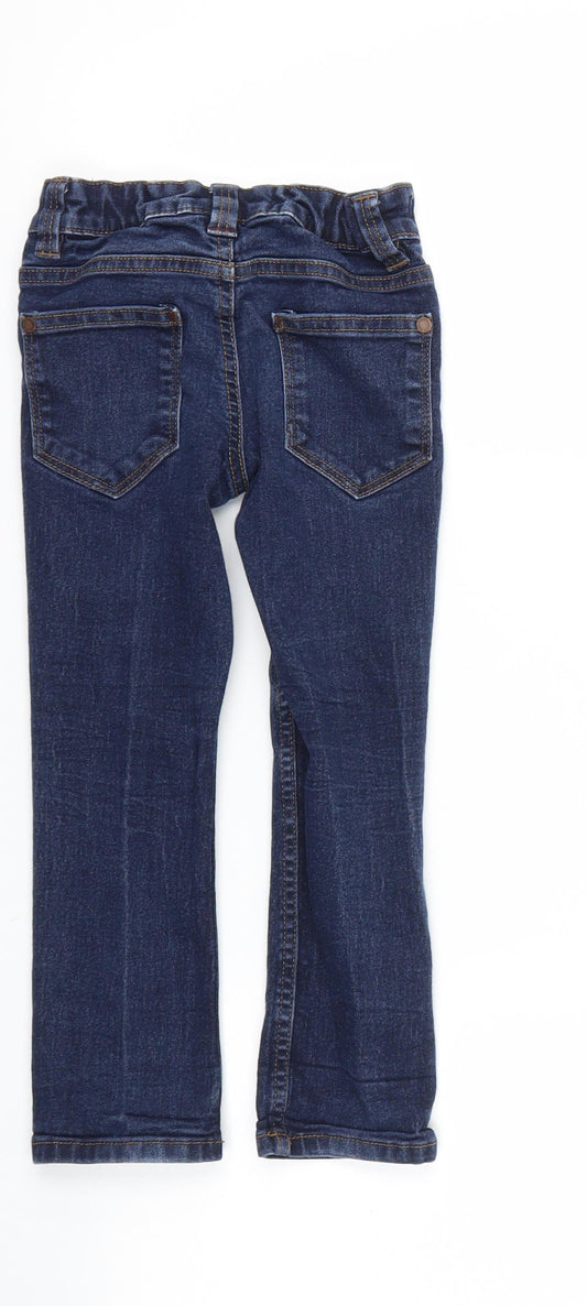 Next Girls Blue Straight Jeans Size 3 Years