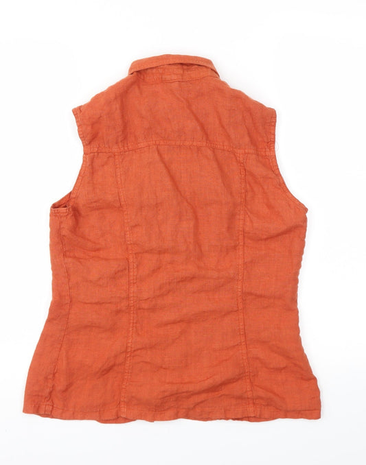 ICE Womens Orange Basic T-Shirt Size L