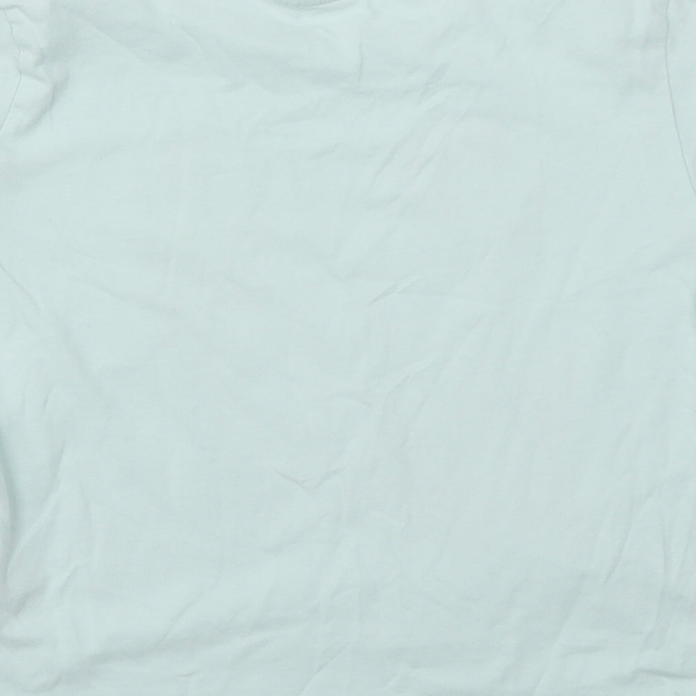 H&M Girls Blue Floral Basic T-Shirt Size 11-12 Years