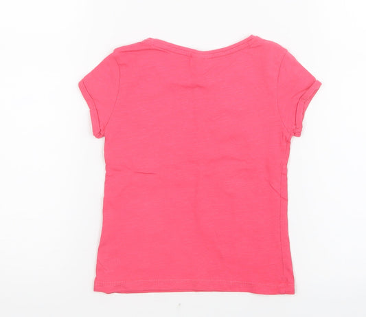 Tape a Loeil Girls Pink Basic T-Shirt Size 2 Years