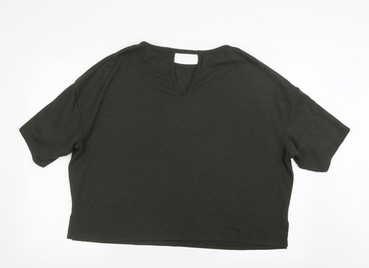 Dorothy Perkins Womens Green Knit Pullover Jumper Size 16