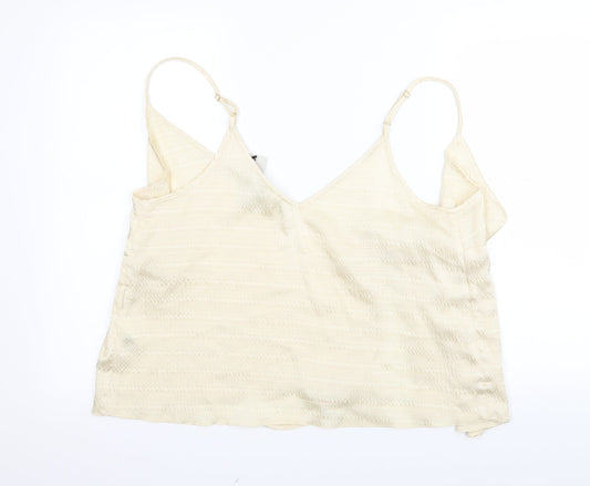 River Island Womens Ivory Basic Tank Size 16