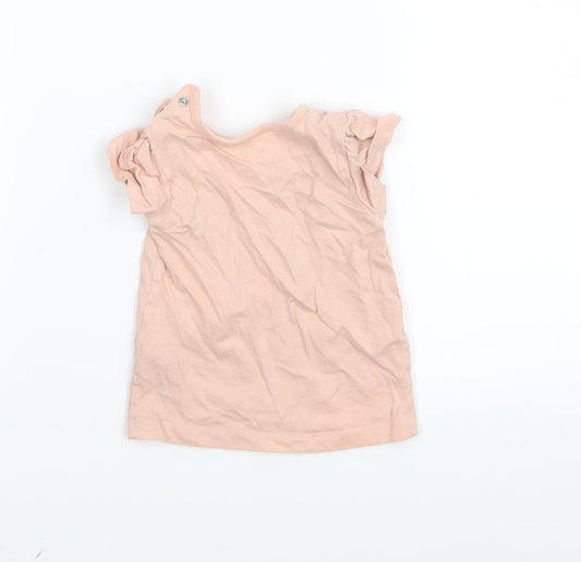 Nutmeg Girls Pink Basic T-Shirt Size 3-6 Months