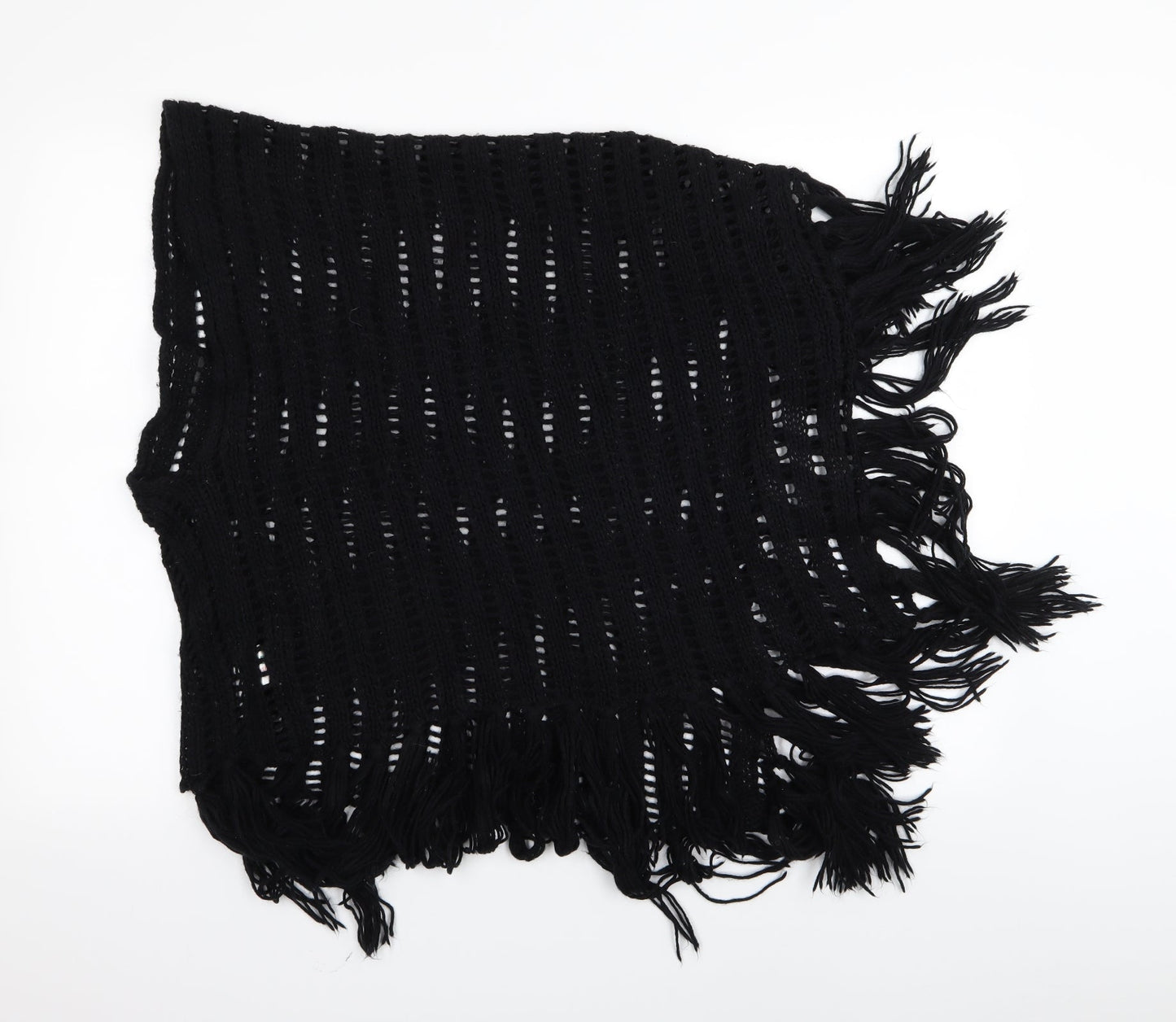 Additional front view of Oasis women’s black shawl/wrap