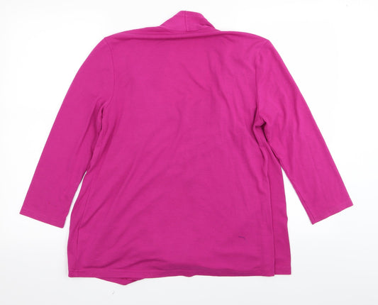 Joanna Hope Womens Pink Basic T-Shirt Size 12 - cardigan/top