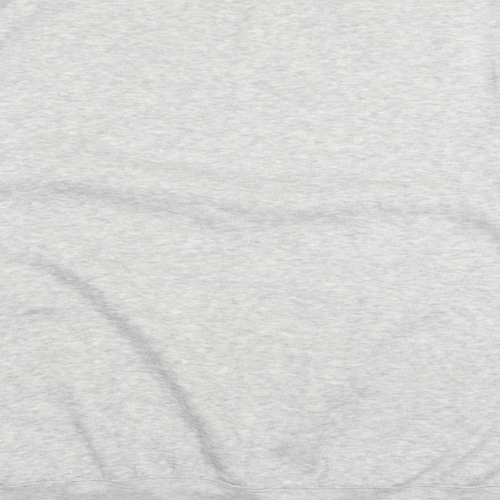 Brand and care label for ZANTOS men’s grey jumper, size 2XL