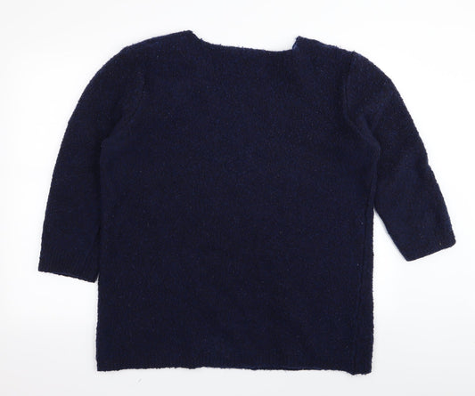 Peacocks Womens Blue Pullover Jumper Size XL