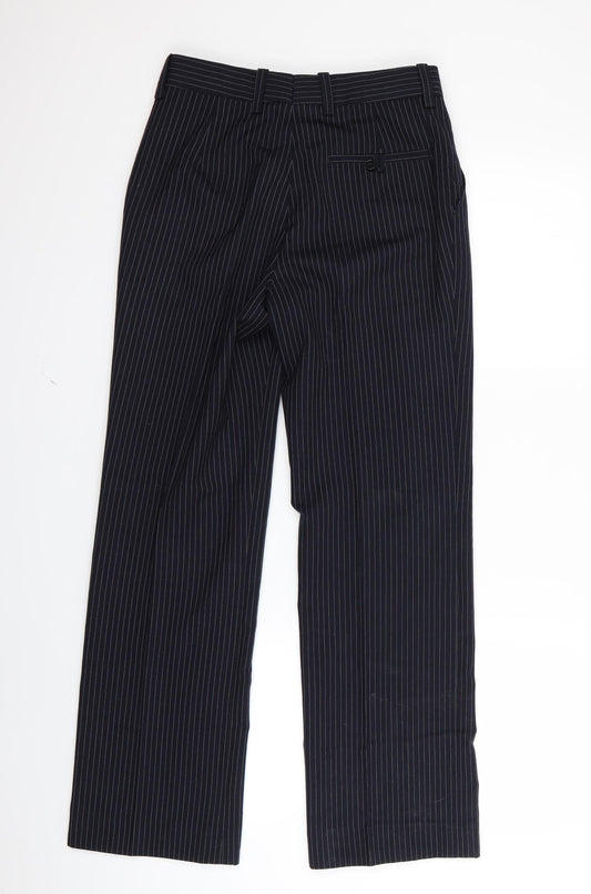 john tailor Mens Blue Striped Trousers Size 26 in L28 in
