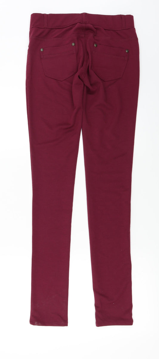 B.you Womens Purple Trousers Size 12 L29 in