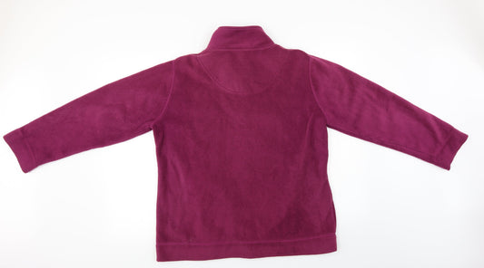 Active Womens Purple Full Zip Jumper Size 14
