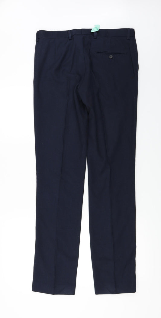 Preworn Mens Blue Trousers Size 32 in L30 in