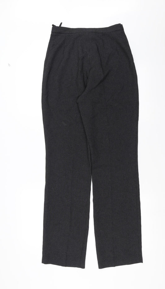 Tara Womens Grey Houndstooth Trousers Size 8 L30 in