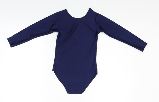 Preworn Girls Blue Playsuit One-Piece Size 9-10 Years