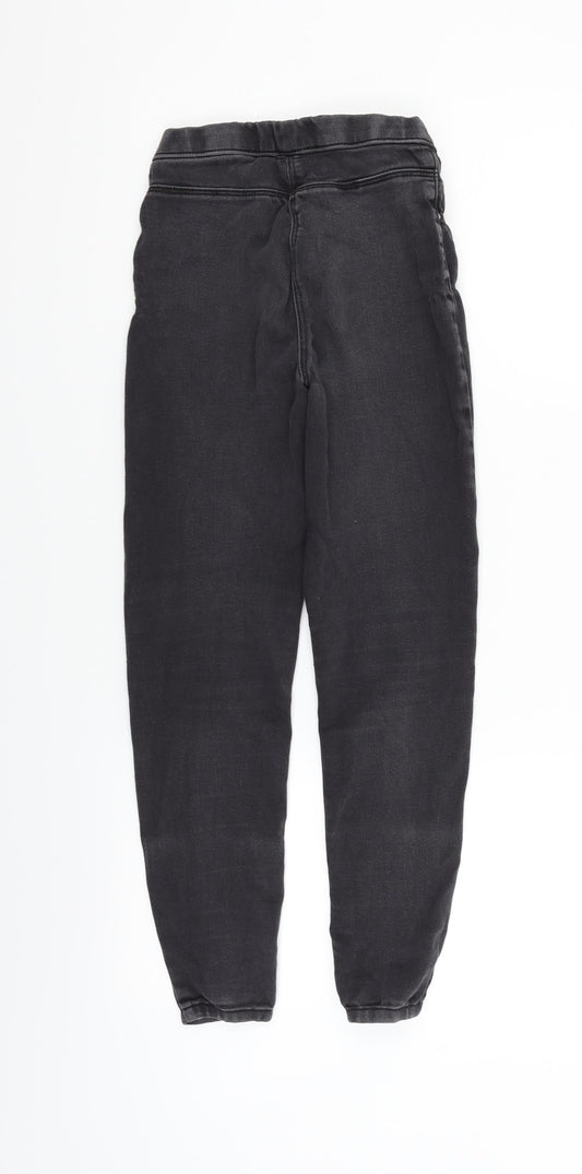 George Girls Black Straight Jeans Size 9-10 Years