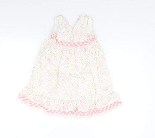 Matalan Girls Pink Check Fit & Flare Size 2-3 Years