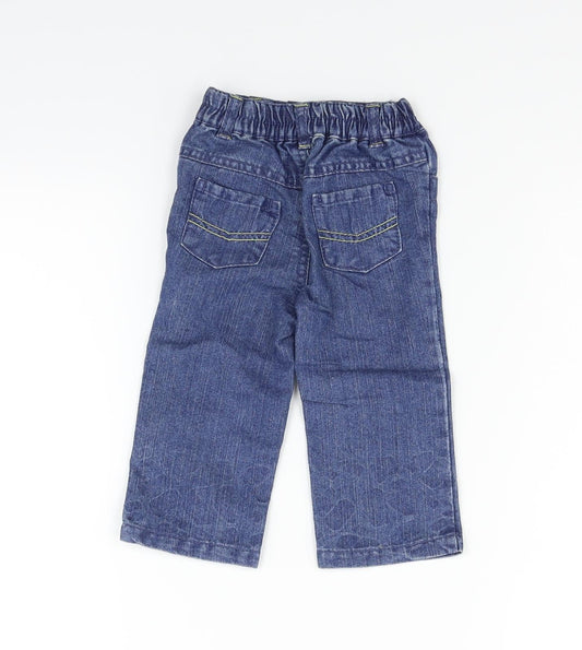 Earlydays Boys Blue Cargo Jeans Size 6-9 Months