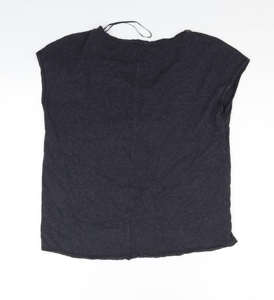 River Island Womens Blue Basic T-Shirt Size 10
