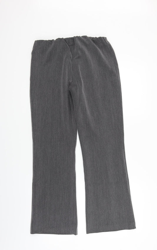 ALEXARA Womens Grey Trousers Size 10 L28 in