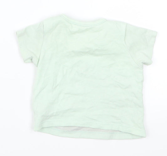 Nutmeg Girls Green Basic T-Shirt Size 3-6 Months - Sleepy Snuggles Bunny