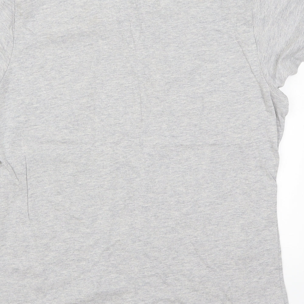 Primark Womens Grey Solid Top Pyjama Top Size 10 - Believe in Yourself