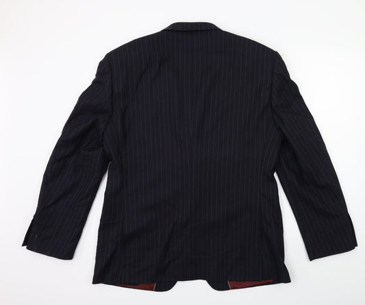 NEXT Mens Blue Striped Jacket Suit Jacket Size 42
