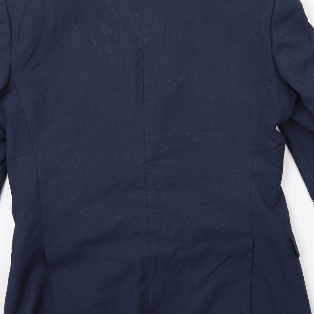 Marks and Spencer Mens Blue Jacket Suit Jacket Size 36