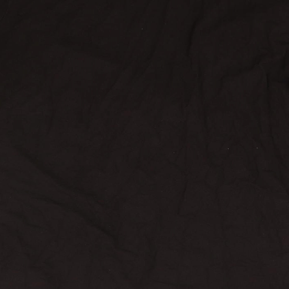Brand and care label for Preworn women’s brown tunic blouse, size UK 16