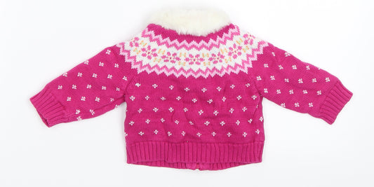 Gap Girls Pink Jacket Size 3-6 Months