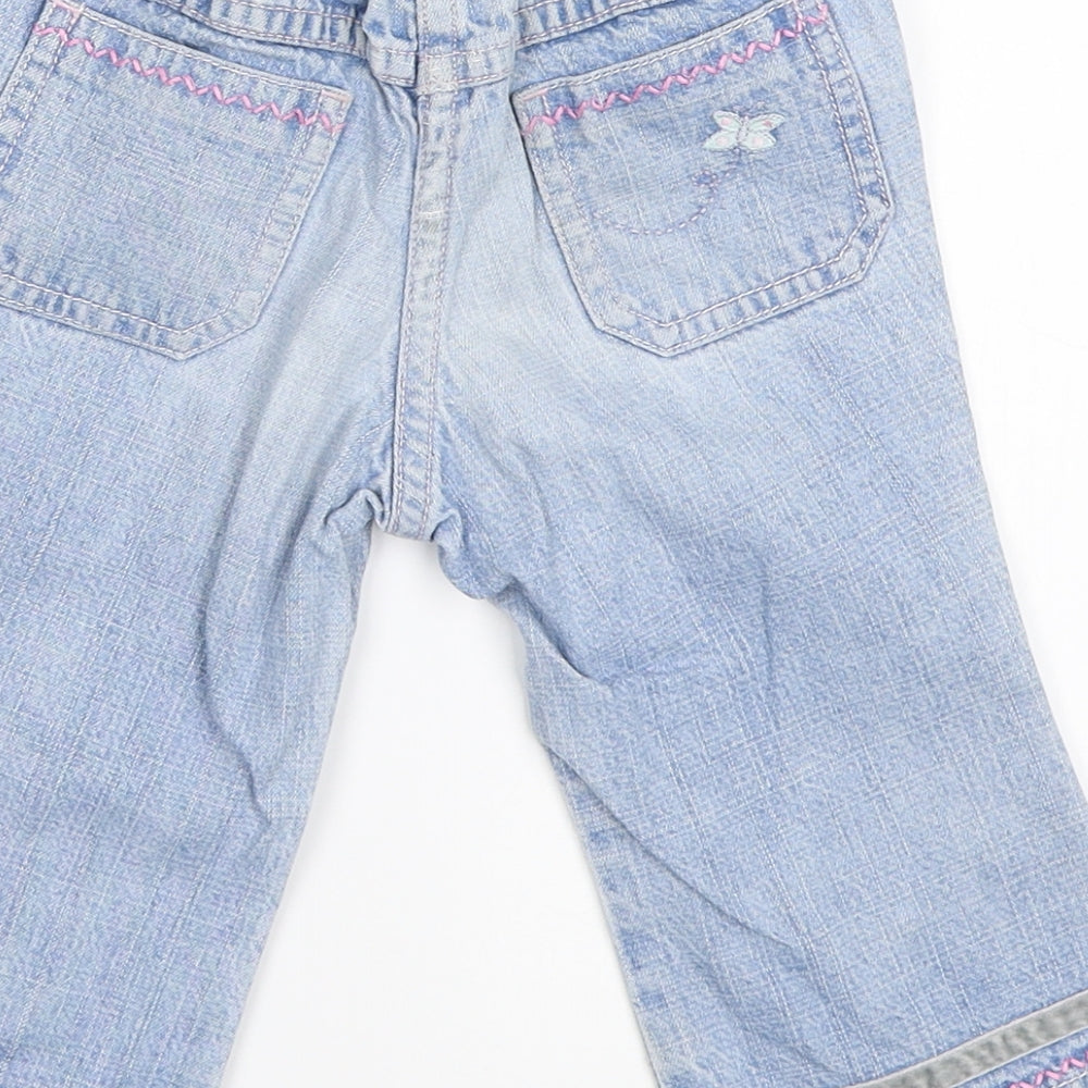 NEXT Girls Blue Denim Capri Jeans Size 6-9 Months