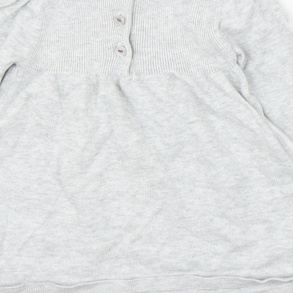 M&S Girls Grey A-Line Size 0-3 Months