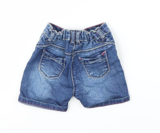Matalan Girls Blue Capri Trousers Size 12-18 Months - Shorts