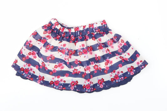 Matalan Girls Blue Floral Tutu Skirt Size 6-9 Months