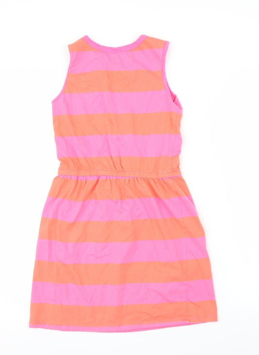 Gap Girls Pink Striped A-Line Size XL