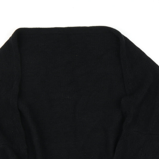 Preworn Womens Black Cape Jumper Size M