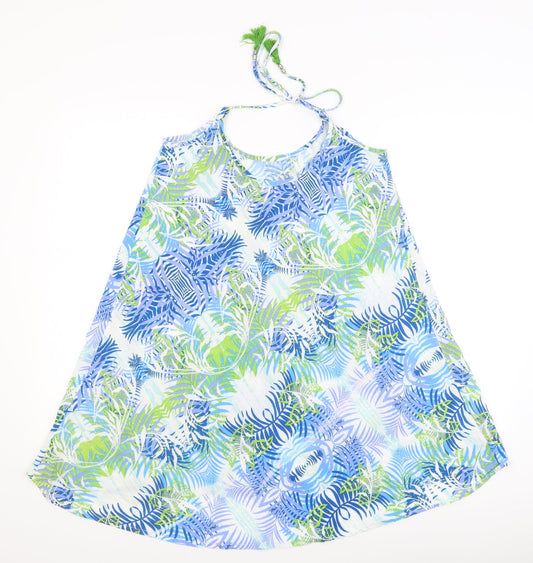 Cardamom Womens Blue Floral Camisole T-Shirt Size M