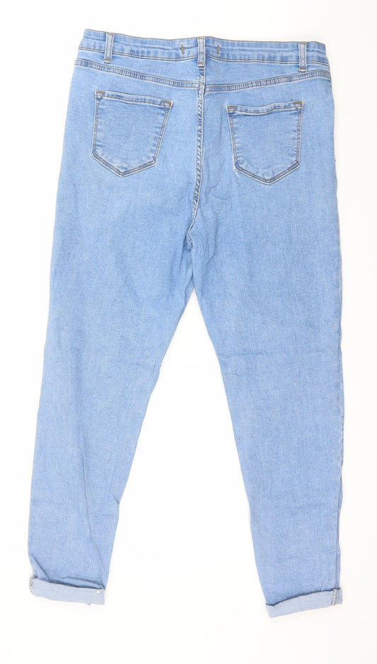 Miss Laufen Womens Blue Denim Skinny Jeans Size 36 in L26 in