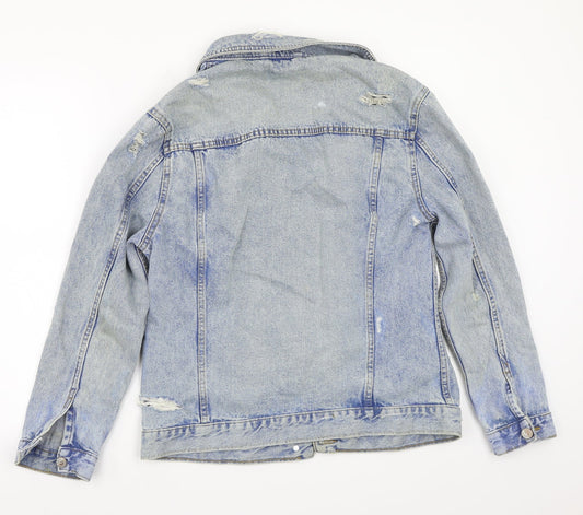 Newlook Womens Blue Jacket Coat Size 8