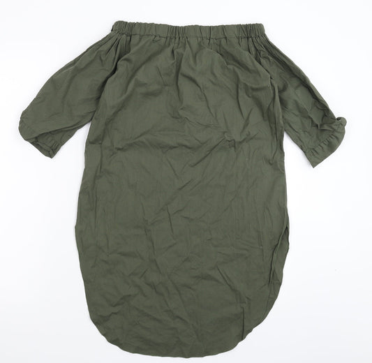 New Look Womens Green Basic Blouse Size M