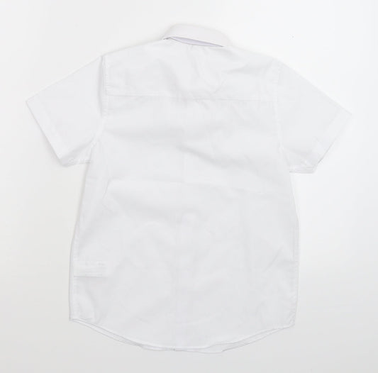 NEXT Boys White Basic Button-Up Size 7 Years