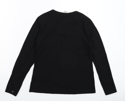 H&M Womens Black Pullover Jumper Size M