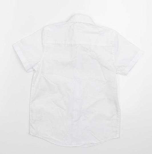 NEXT Boys White Basic Button-Up Size 7 Years